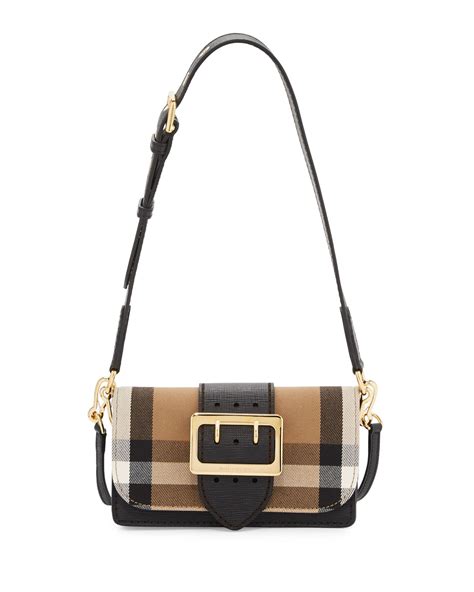 burberry london black strap blue shoulder purse|mini burberry handbags canvas.